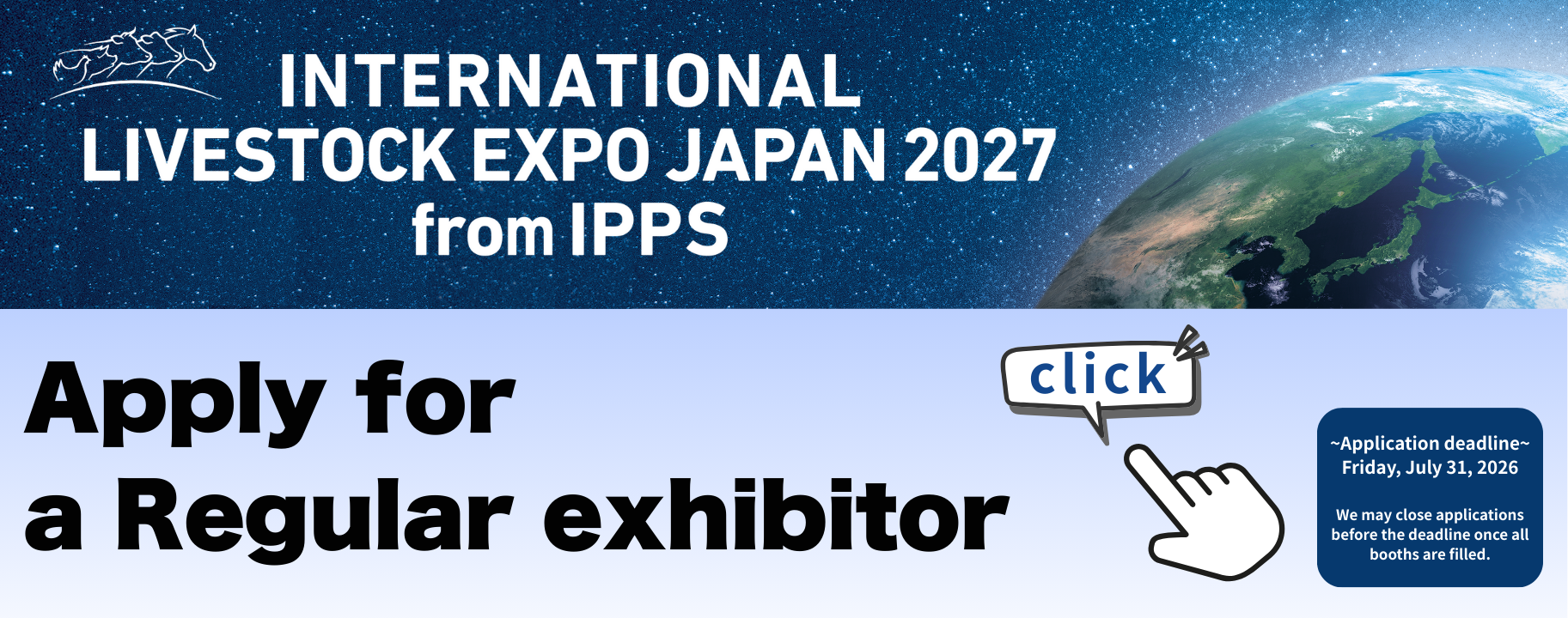 Apply for a Regular exhibitor